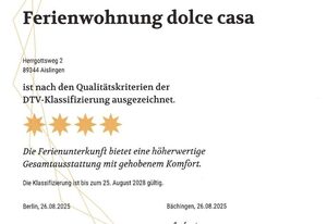 Ferienwohnung dolce casa – Ferienwohnung mit Garten und Terrasse