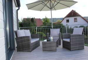 Mobilheim am Geisberg – Mobilheim (48qm) mit Terasse