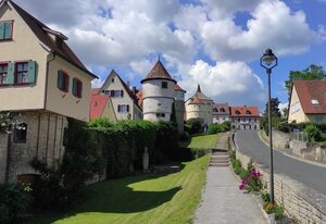 Ferienwohnung Fackelmann – Ferienwohnung mit großer Terrasse und Blick auf den Steigerwald