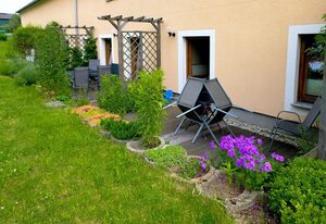 Ferienhof Näcke mit Flechtwerkstatt – Appartement/Fewo, Dusche, WC