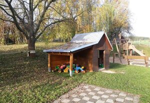 Ferienhof Näcke mit Flechtwerkstatt – Appartement/Fewo, Dusche, WC