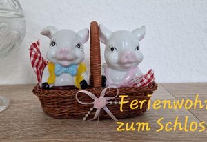 Ferienwohnung zum Schloss – Ferienwohnung, Badewanne, WC, 1 Schlafraum