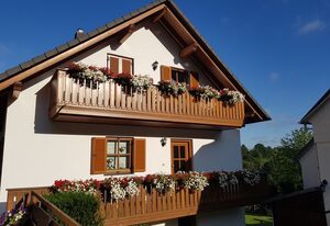 Gästehaus am Burgberg – Ferienhaus Tanne (40qm) mit Terrasse