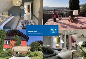Ferienwohnung modern eingerichtet, 100 qm mit Loggia in Nähe Hof - Naila