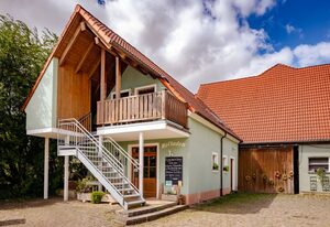 BiolandHof Röttenbacher – 2 Ferienwohnung Dachgeschoss mit überdachtem Südbalkon