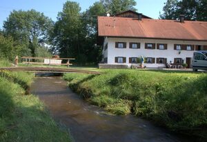 Ferienhaus, Bauernhof mit Angel- und Badesee, Roßhaupten, Allgäu