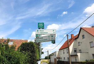 Wohnwagen am Rittergut Dornreichenbach – Wohnwagen, Dusche, WC