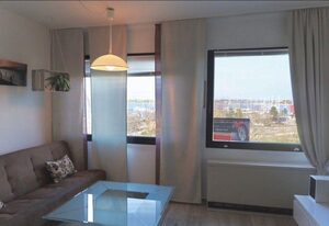 "Apartment - FerienOase" mit Blick auf Yachthafen