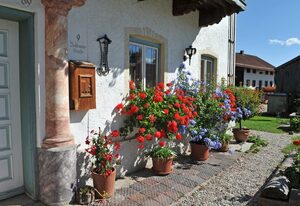 Ferienhof Moyer – Zimmer Blumenwiese, Ostseite mit Balkon, 2. Etage, 21 qm
