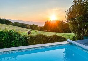 PanoramaLodge Samerberg – Ferienhaus 200 m² mit privatem Pool für max. 6 Personen