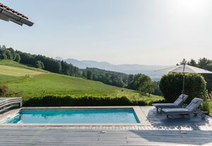 PanoramaLodge Samerberg – Ferienhaus 200 m² mit privatem Pool für max. 6 Personen