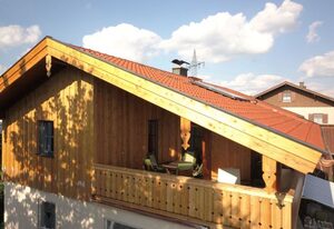 Ferienwohnung Sternschnuppe – Ferienwohnung im 1.Stock mit großem überdachten Balkon/Loggia mit See- und Bergblick