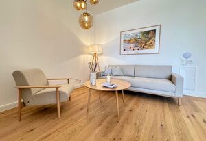 Piratenschatz- Design-Wohnung mit privaten Spa, Kamin, Meerblick & Gym