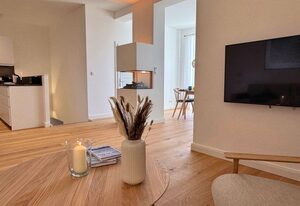 Piratenschatz- Design-Wohnung mit privaten Spa, Kamin, Meerblick & Gym