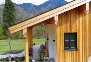 Alpenchalet-Chiemgau – Chalet 80qm für 1-2 Personen mit Wohn- und Küchenbereich, Schlafzimmer, Bad, extra WC