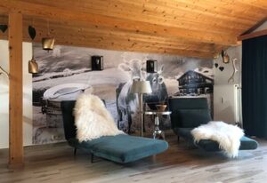Alpendomizil Reber 1 – Ferienwohnung Hochgern, Wohn-Schlafbereich, Balkon, TV, WLAN