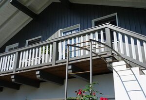 graublau – Appartement, 38 qm mit Bergblick, bis 4 Pers., Balkon