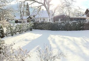 Ferienwohnung Villa sorglos Suite | Chiemgau Karte – Panorama Suite im Dachgeschoss 100qm mit Sauna-Fass im Garten