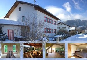 Ferienwohnung Villa sorglos Suite | Chiemgau Karte – Panorama Suite im Dachgeschoss 100qm mit Sauna-Fass im Garten