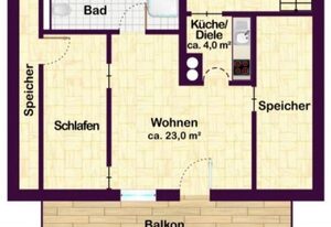 Ferienwohnung Emilia mit Bergblick nach Osten