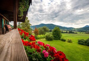 Stockinger Hof inkl. Chiemgaukarte – Ferienwohnung Rauschberg 35 qm, Balk., Kochnische, 1 Schlafz., 1 Wohnschlafz.