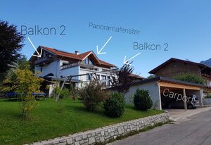 Ferienwohnung Gelb - Chiemgau Karte – Ferienwohnung Blaumeise für 8 Personen, 3 Schlafzimmer, 100m²
