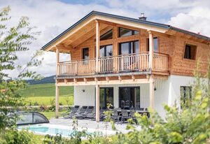 Chalets Inzell - Chiemgau Karte – Chalet 17 mit Sauna und Sommerpool für max. 8 Personen