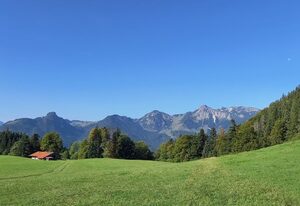 Ferienwohnung im Grünen – Geräumiges Domizil mit Bergblick