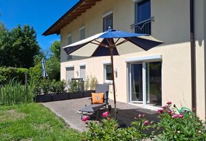 Boutique Ferienhaus Chiemsee – Haus 1 mit Bergblick, 125qm für max. 5 Personen