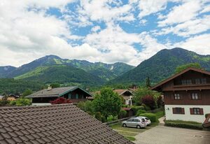 Gipfelblick am Wössenerbach – Ferienwohnung Gipfelblick, 41 qm, bis 3 Personen, Wohnschlafraum, Balkon