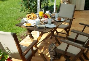 Fill's Oase am Bach – Ferienhaus für 1 bis 7 Personen, 165 m², Wohnbereich, Küche, 3 Schlafzimmer, Bad, Terrasse, WLAN