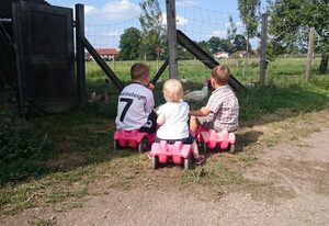 Zaißlhäusl Hof - Chiemgau Karte – Ferienwohnung Nr. 1 mit Bergblick, 57m², großem Dreibett-Schlafzimmer und neuem Bad