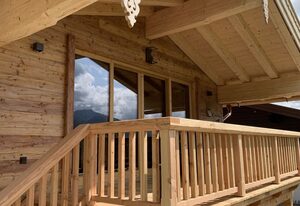 Bergsucht Ruhpolding – Chalet Ferienhaus 110qm, 3 Schlafz., Wohnzi., off. Kamin, Balk., 2 Bäder, 2 WCs