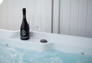 Wellness-Doppelhaushälfte  "Sand" eingezäunt 1.30m