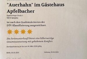 Gästehaus Apfelbacher – Ferienwohnung Biber