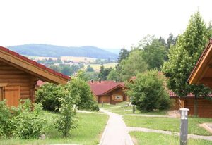 Naturerlebnisdorf Stamsried im Bayerischen Wald. – STA-13 - Ferienblockhaus für 5 Gäste mit Haustier