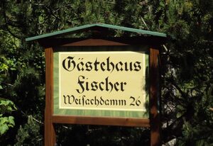 Gästehaus Fischer – Doppelzimmer  25 qm Süd Parterre