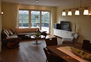Ferienwohnungen an der Liebesleite – Ferienwohnung an der Liebesleite I;  65m² mit überdachter Terrasse, Panoramablick & WLAN