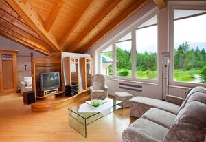 Haus Hirschau – Hoher Göll, 1-2 Pers., 72 m², SZ, Wohnzimmer, Kochnische, Badewanne, Du/WC, Bk