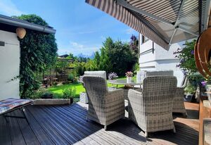FeWo Auer – Ferienwohnung 1- 4 Personen, 80 qm², 1SZ, WSZ, Halbsouterrainwohnung, Terrasse