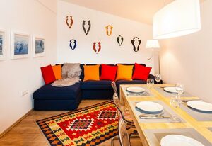 Haus Jakob – Ferienwohnung, 4-6 Personen,  90 m², 3 SZ, Wohnzimmer, Küche, 2 Bäder und Balkon