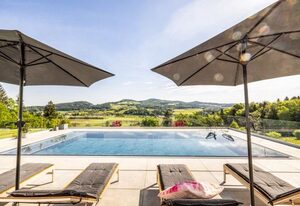 Haus Vogl - Fewo mit priv. Sauna und traumhaften Salzwasser-Pool – Haus Vogl Ferienwohnung 1 mit 2 Schlafzimmer, priv. Sauna und traumhaften Salzwasser-Pool