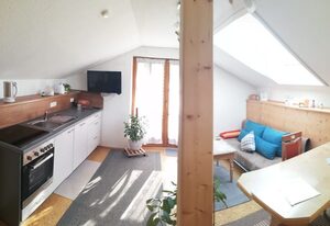Landhaus Staufenkönig – Ferienwohnung Hochstaufen, 35qm, 1 Schlafzimmer, DG
