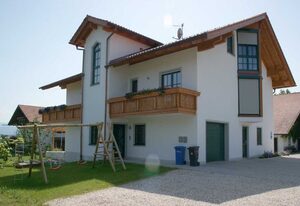 Ferienwohnungen auf dem Paulbauernhof – Ferienwohnung Haunsberg, 55qm, 1 Schlafzimmer, Balkon mit Bergblick