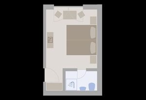 Rostalm – Doppelzimmer mit Dusche und WC, ohne Verpflegung
