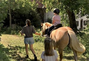 Fuchsbauernhof – Ferienwohnung Teisenberg 33 qm, 2 Schlafzimmern, Wohnküche, Balkon