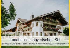 Ferienhaus Bauer in Piding – Fewo Alpenpanorama, schöne, gepflegte 5 Sterne, 68 m², Küche, Schlafzimmer, Balkon