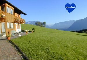 Kochhof – Gästehaus unten 45 qm, Wohnküche, 2 Schlafzimmer, Terrasse mit traumhafter Aussicht
