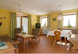 Taubenseehof Ferienwohnungen – Ferienwohnung Nr. 1, 2-4 Personen, 60 qm, Bad und Dusche/WC, Terrasse, TV