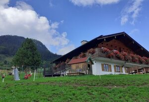 Klettnerlehen – Doppelzimmer 4, Dusche/WC/Balkon, TV, Sitzecke, Obergeschoss